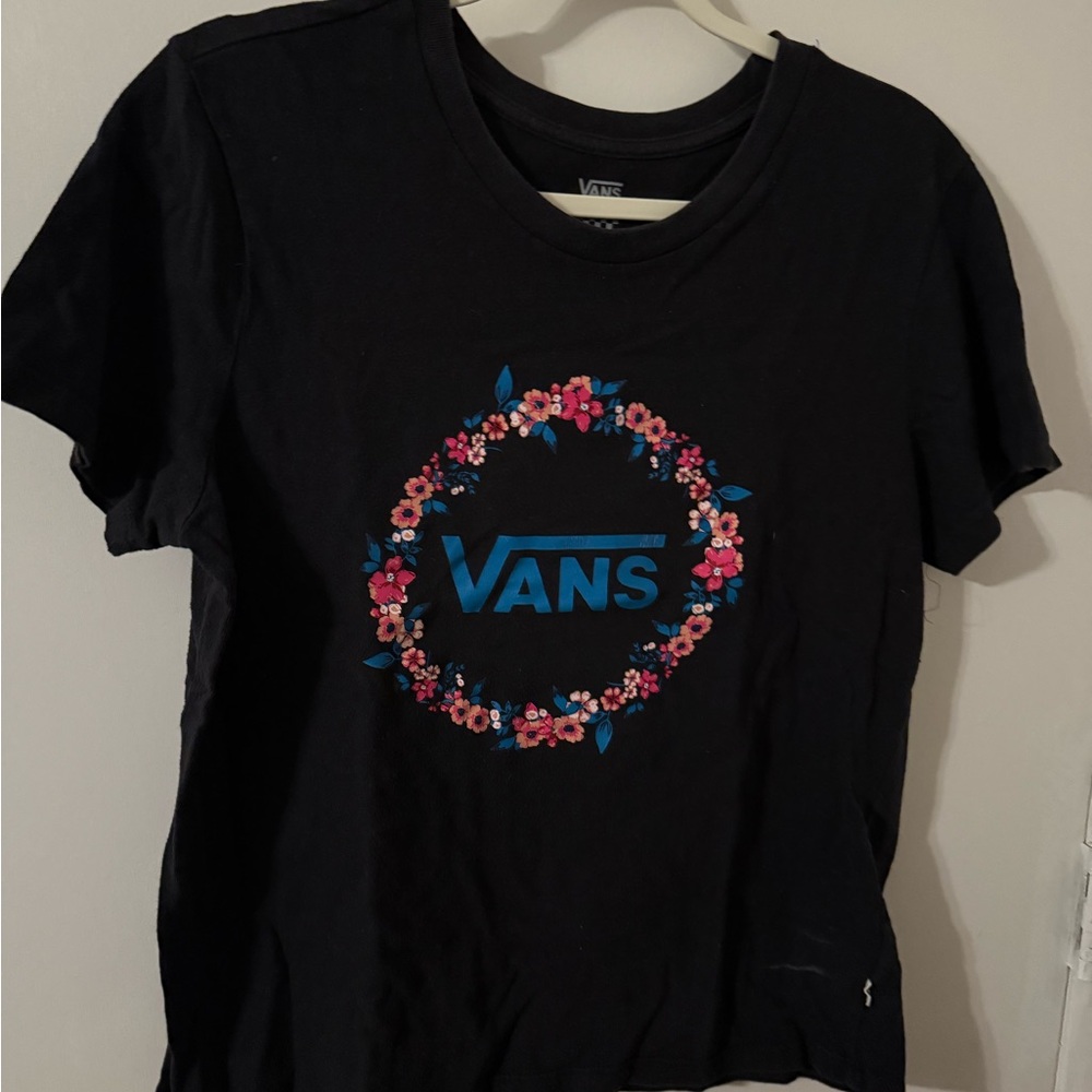 Vans Dark Gray Logo Tee